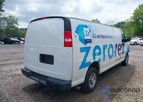 2020 Chevrolet Express Cargo Rwd 3500 Extended Wheelbase Wt z USA, uszkodzony, nr VIN 1GCZGHFG7L1161787